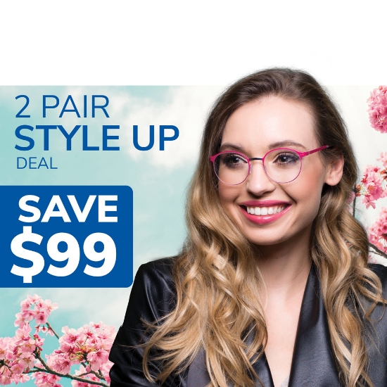 Style Up 2 Pair Deal Coupon Optical Australia Optometrists